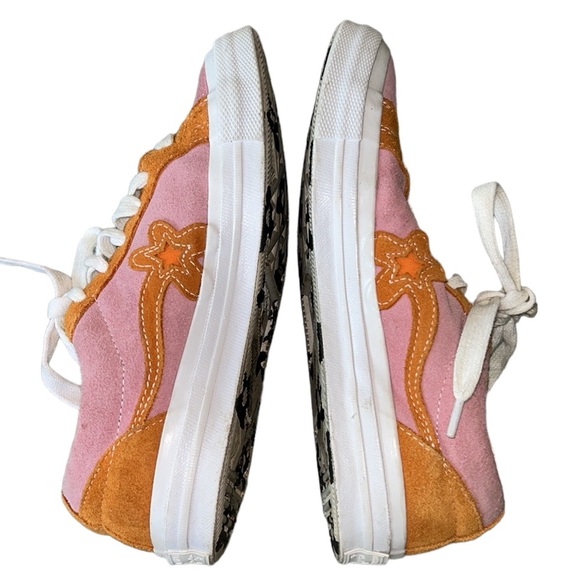 Golf Le Fleur x Converse One Star Ox Pink Orange Suede Sneakers  7 Women / 5 Men - Picture 9 of 16
